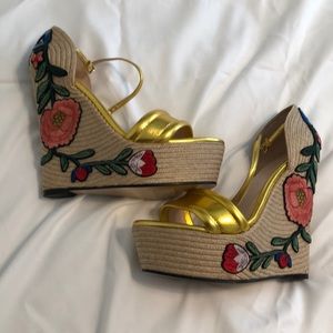 Gucci Wedge Sandals